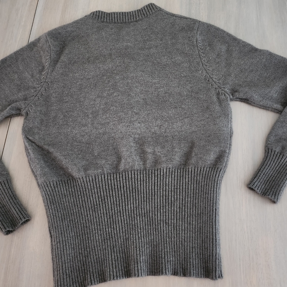 Revolve Line+Dot Lea Grommet Corset Style Lace Up Gray Sweater Small LT1798A - Picture 4 of 9